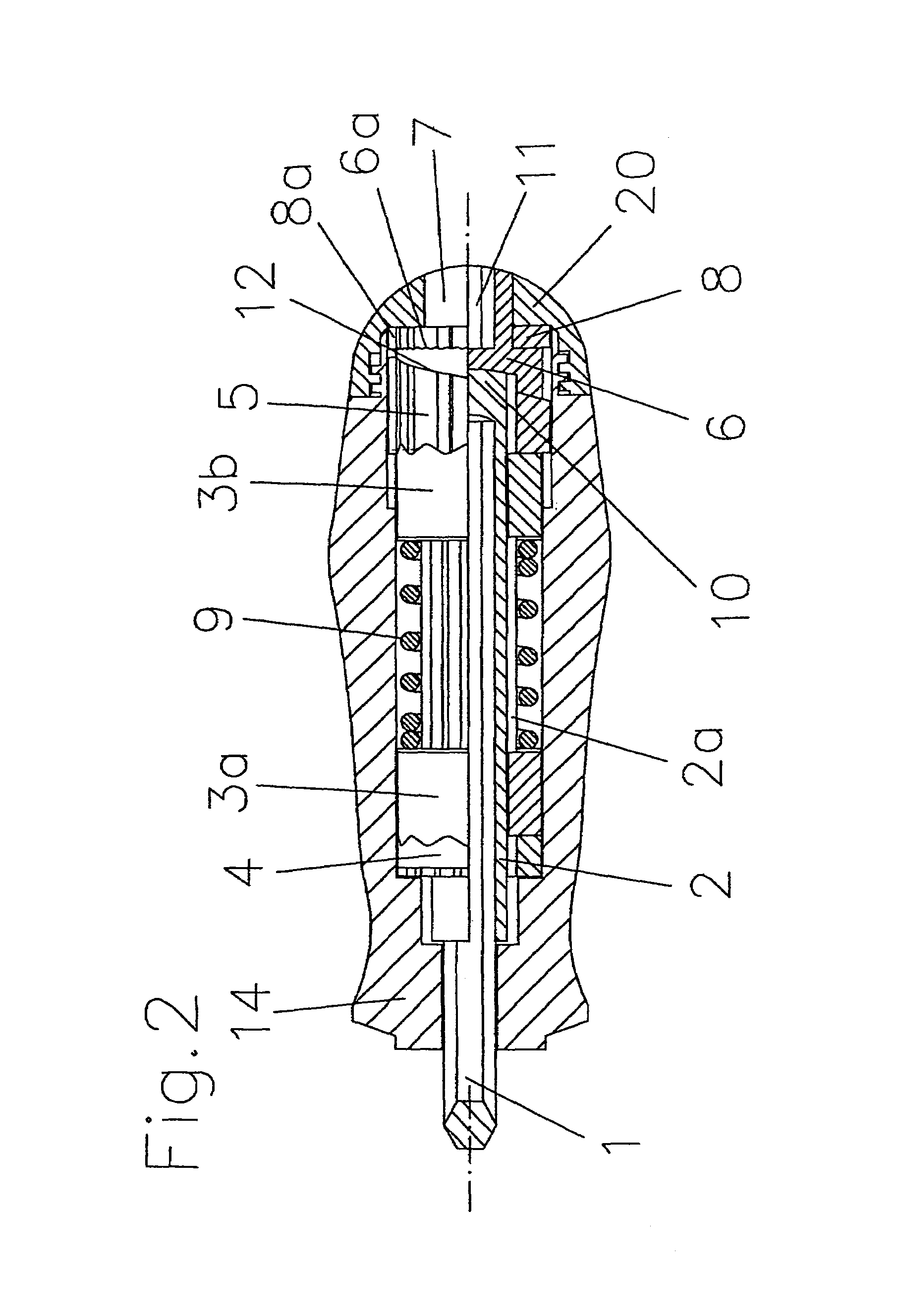 Screwdriver with adjustable device to limit transmitted torque