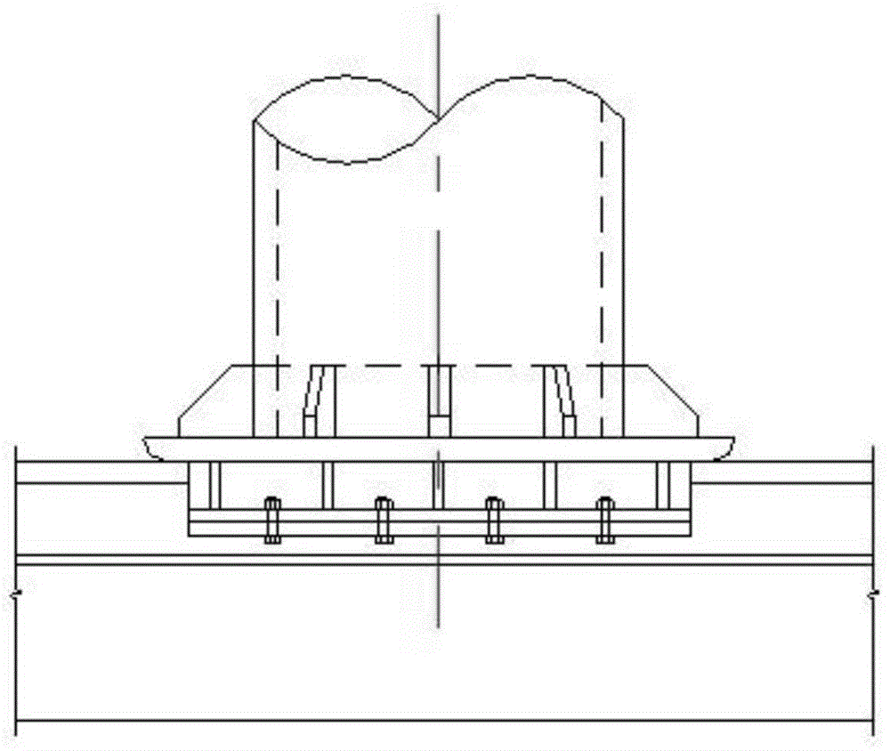 Sliding shoe for sliding construction of steel structure