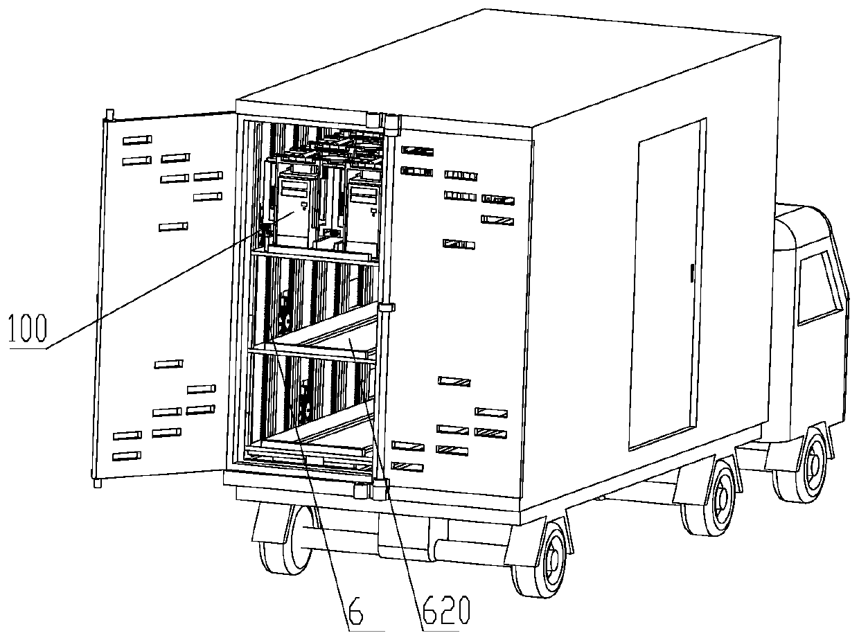 Bulk computer logistics transportation device