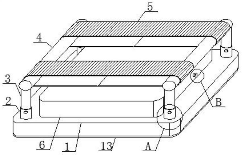 Supporting table capable of preventing pressure sores