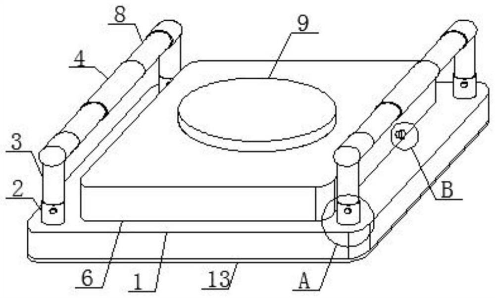 Supporting table capable of preventing pressure sores
