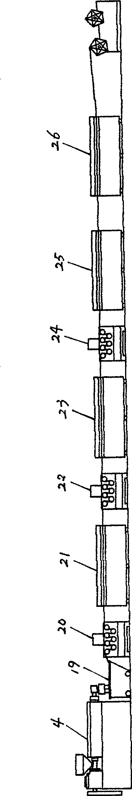 Method for manufacturing grinding material of nylon brush thread, and extrusion equipment
