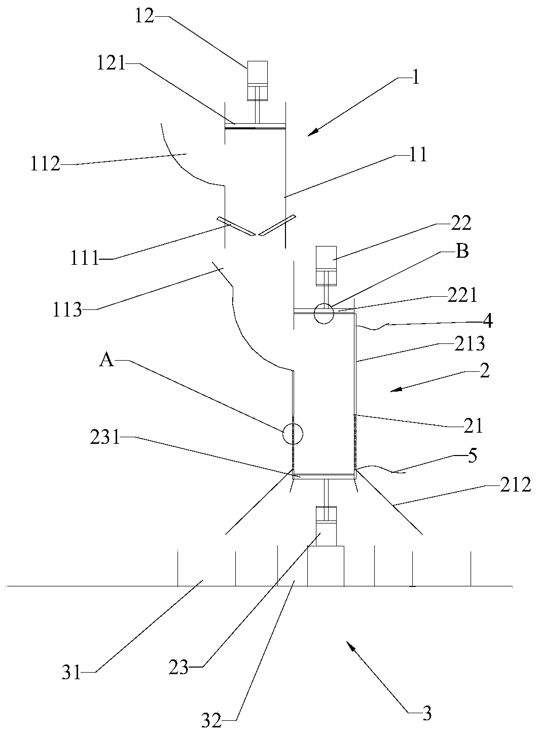 Automatic peeling device for colloidal emulsion explosive cartridge