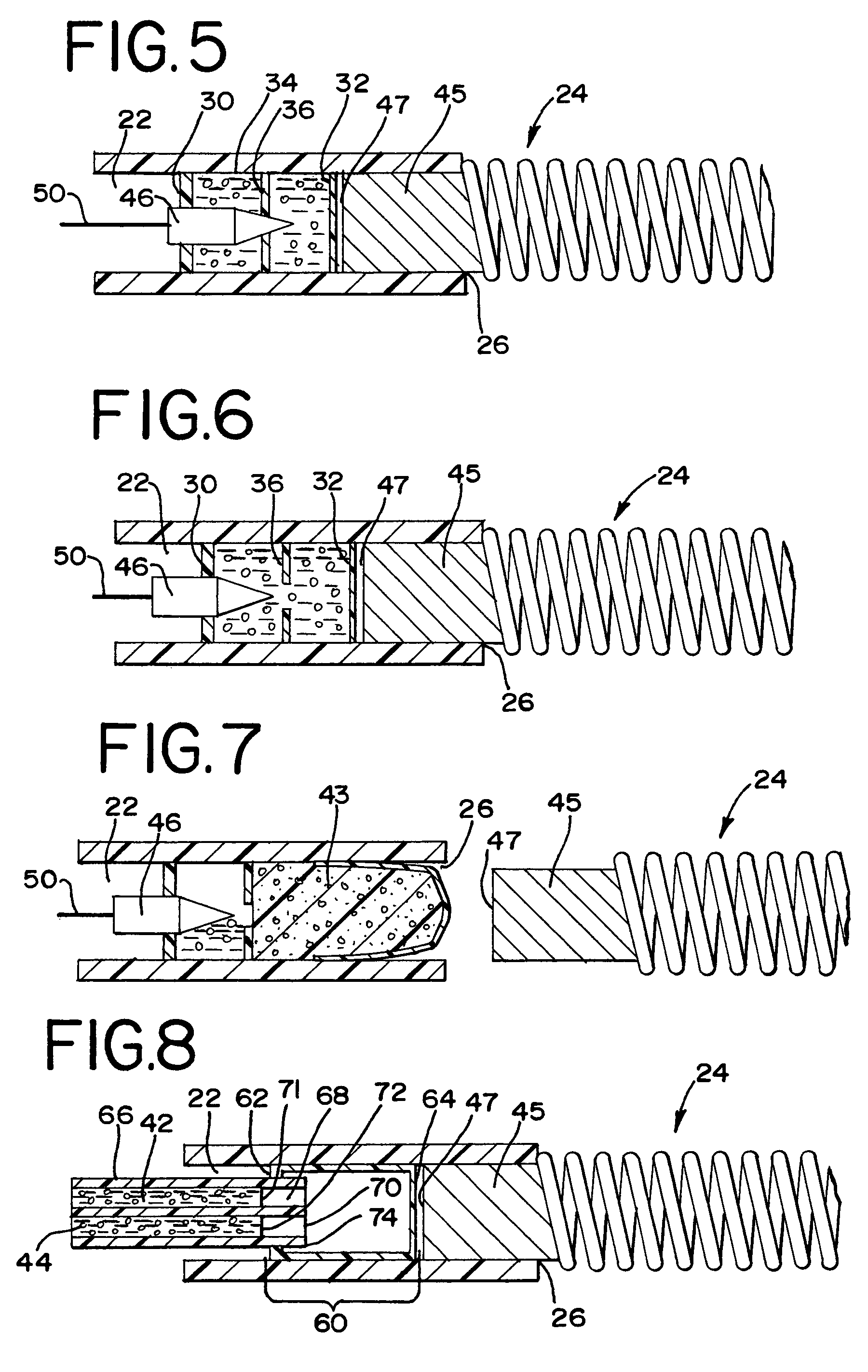 Chemically based vascular occlusion device deployment