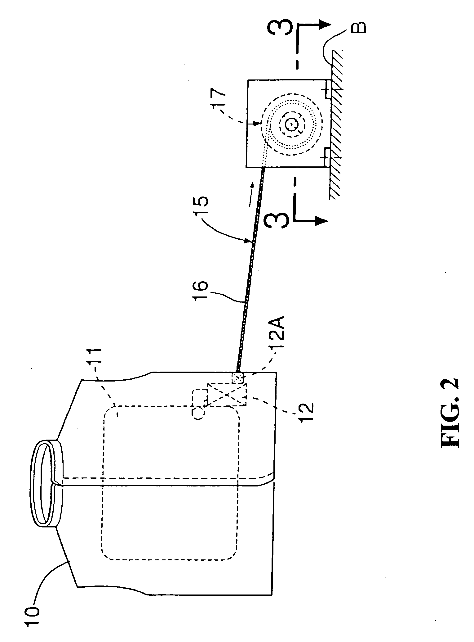 Rider separation detecting device