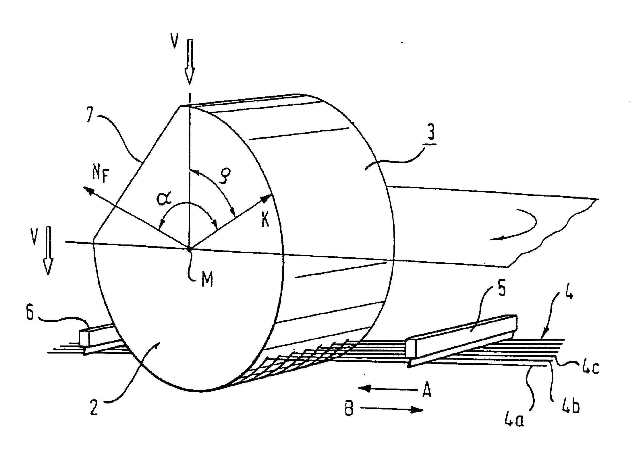Device and method for determining the orientation of a crystallographic plane in relation to a crystal surface and device for cutting a single crystal in a cutting machine