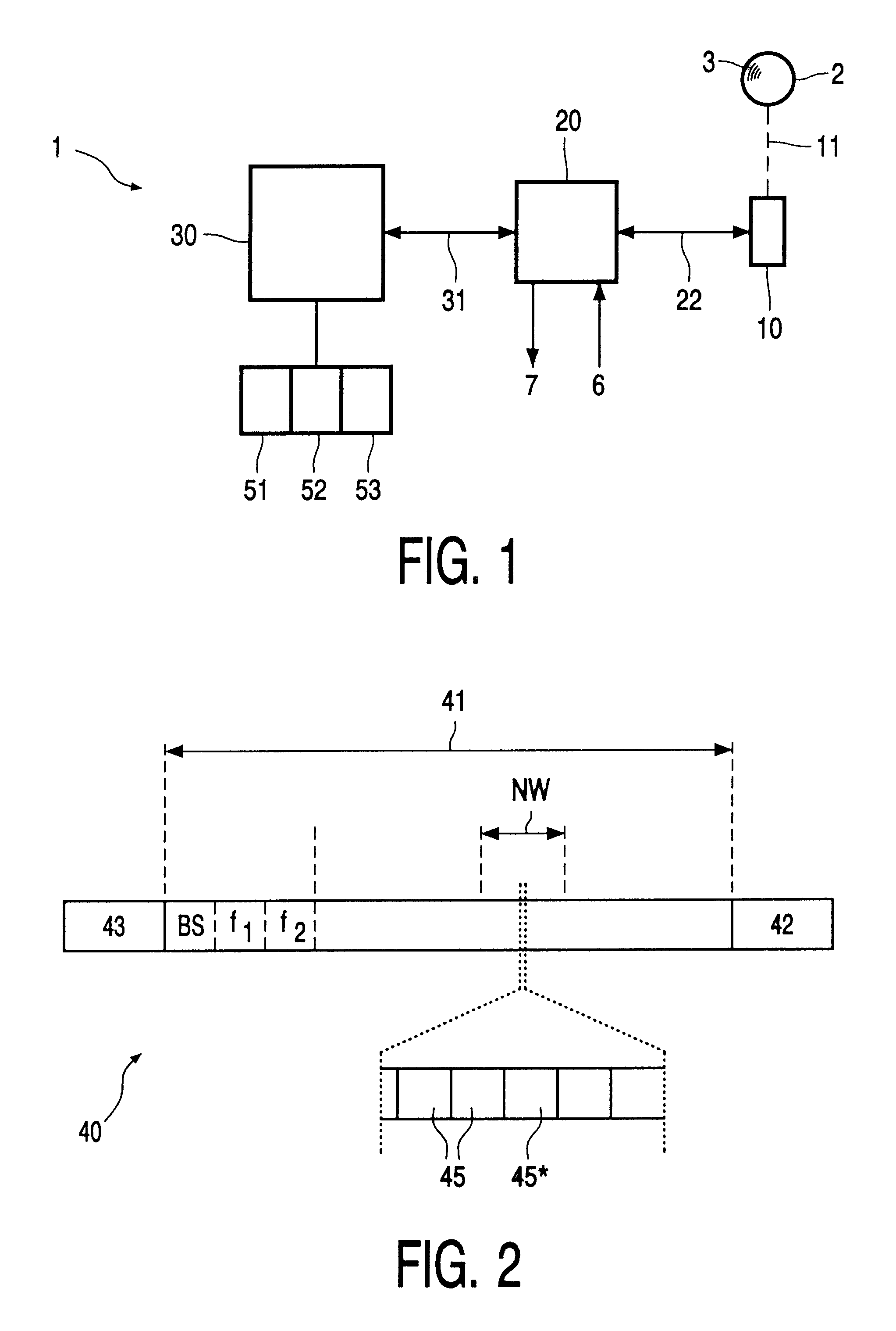Recording medium, and method of and device for recording information on a recording medium and reading information from a recording medium