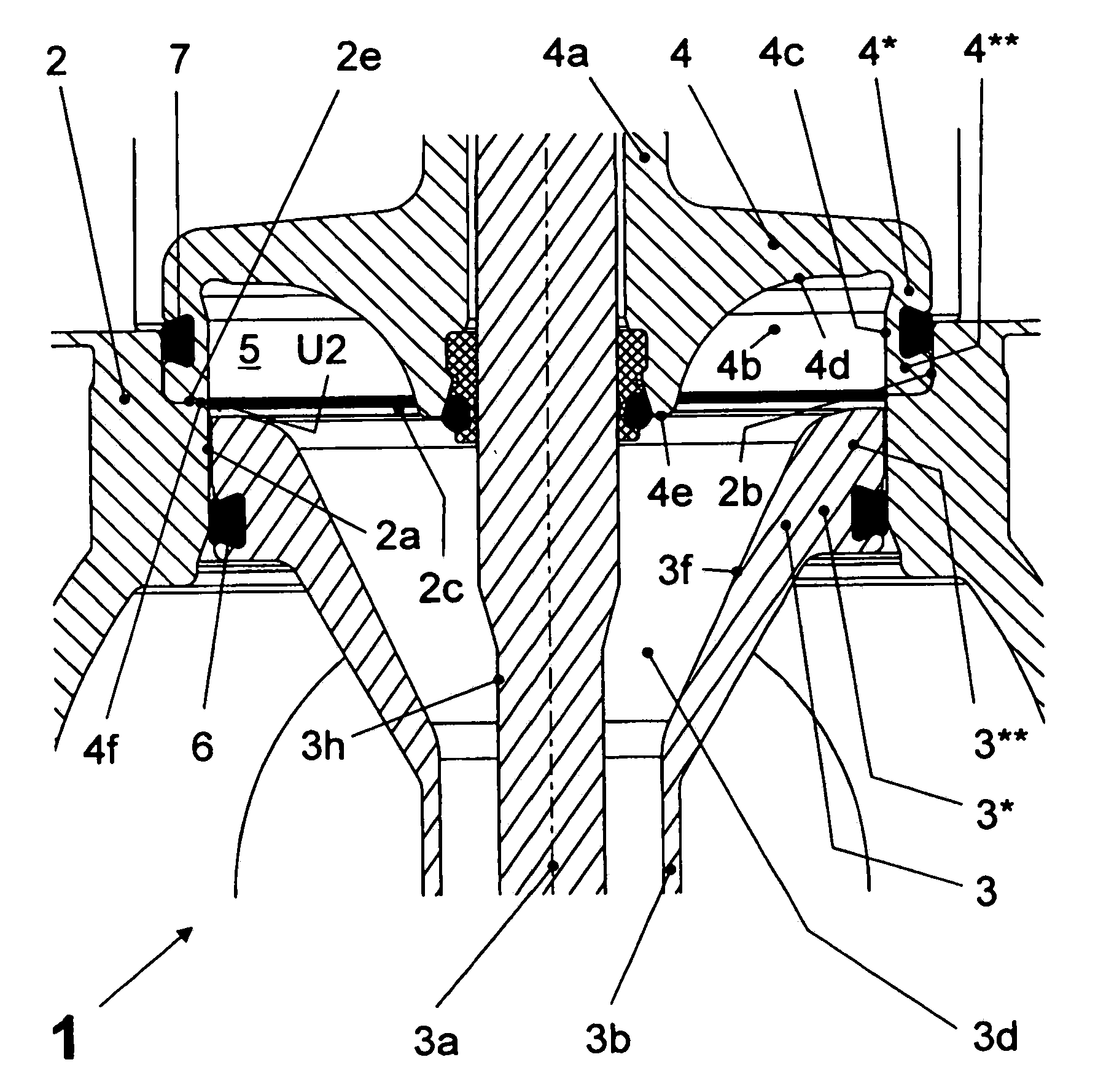 Method for cleaning the seat of a double seat valve and double seat valve for performing the method