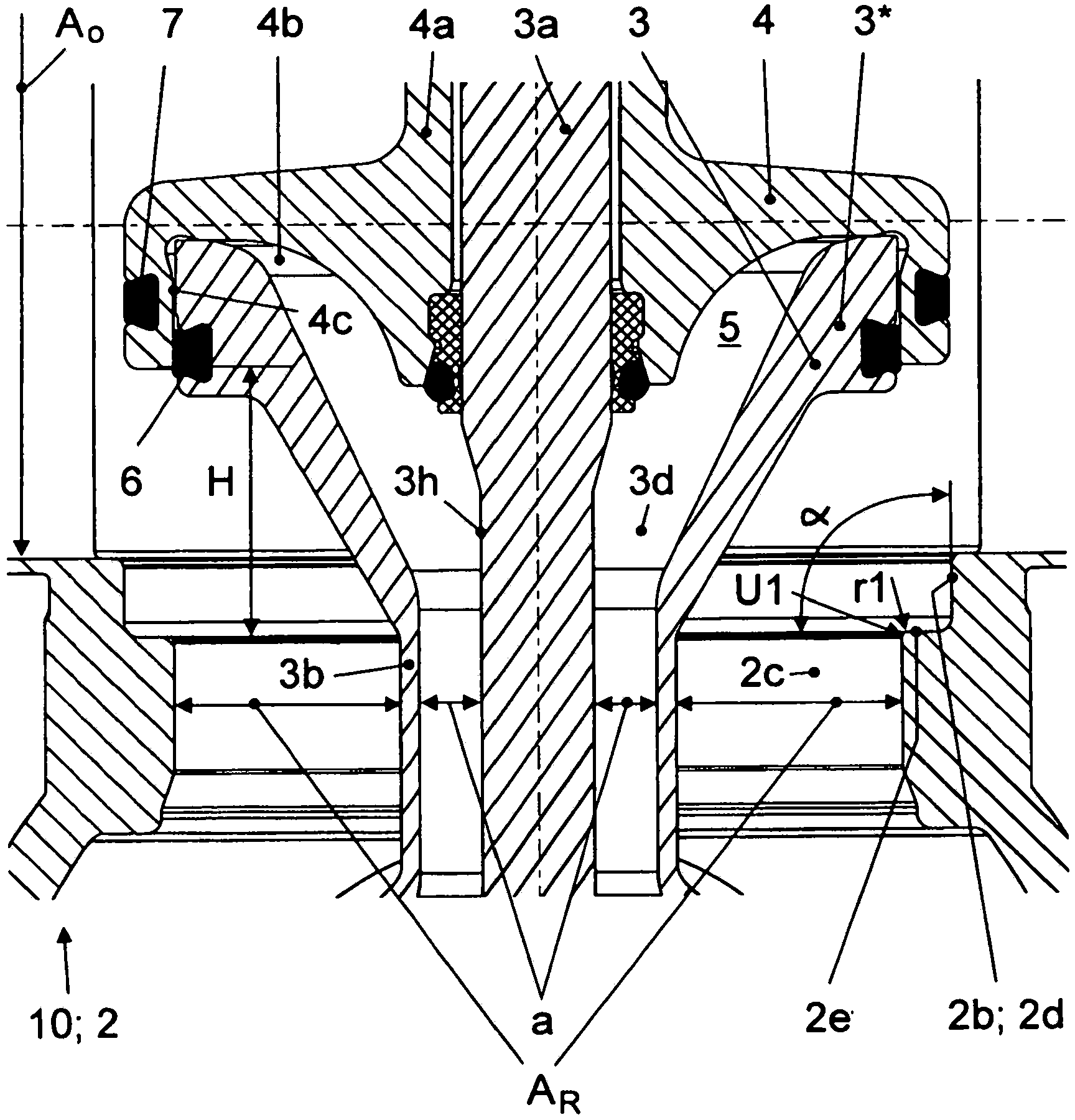 Method for cleaning the seat of a double seat valve and double seat valve for performing the method