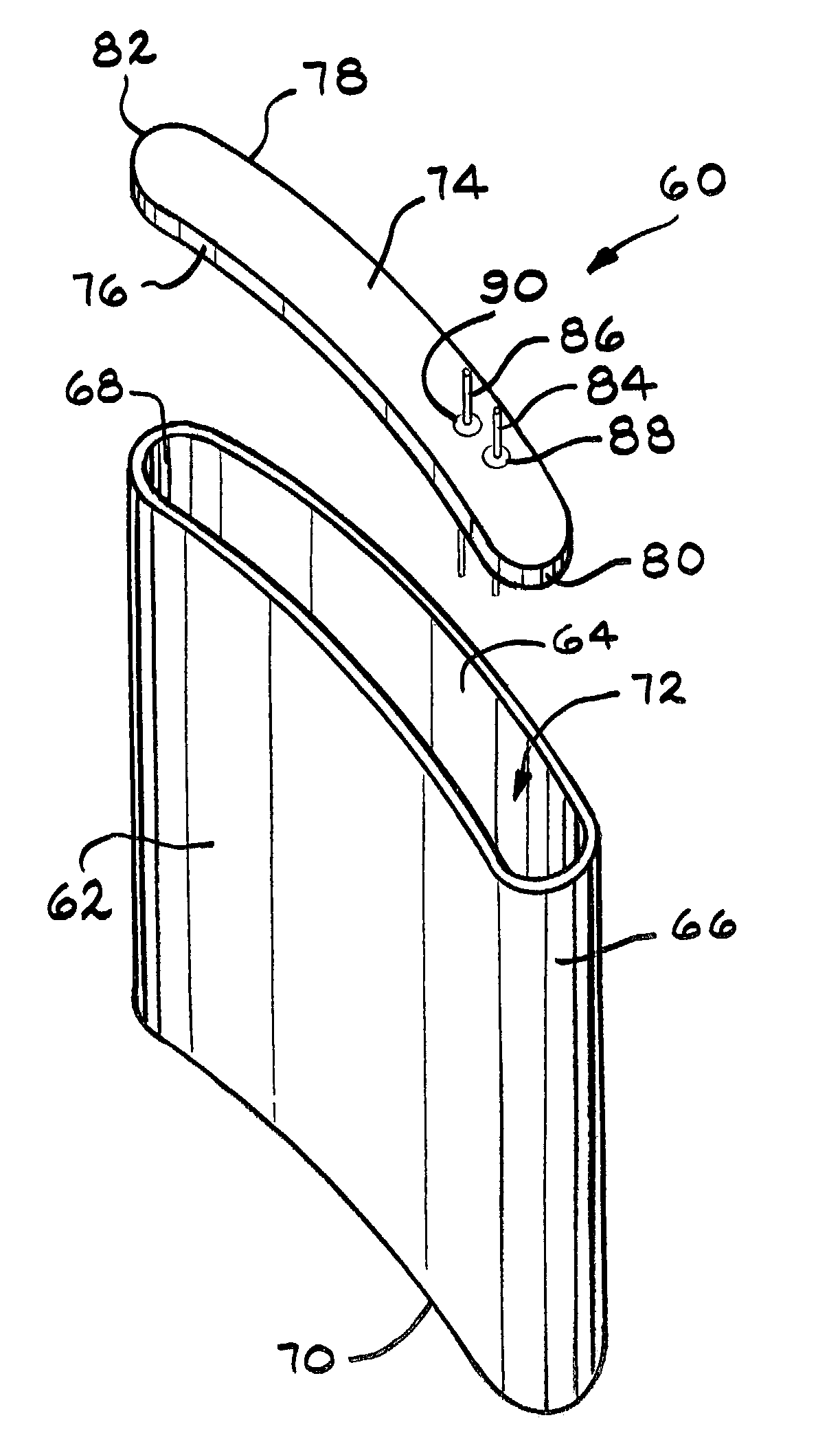 Contoured housing for an implantable medical device