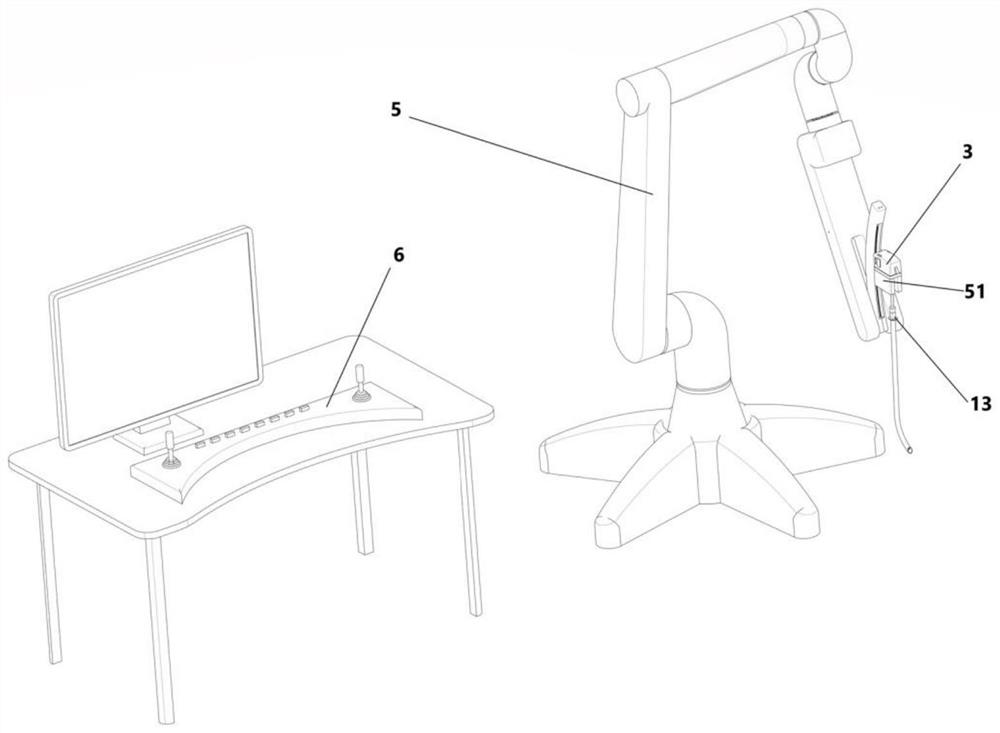 Hard mirror special for remote tracheal intubation and mechanical arm