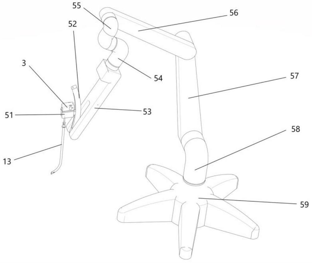 Hard mirror special for remote tracheal intubation and mechanical arm