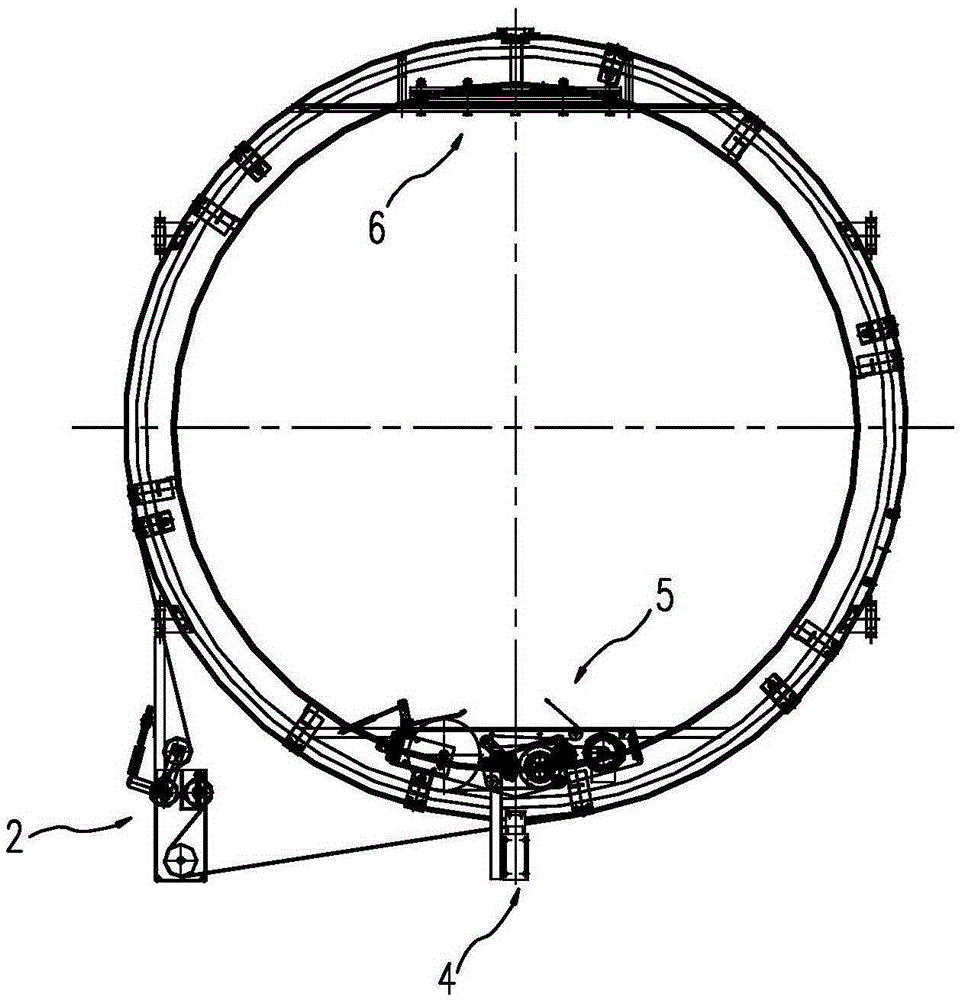 Transmission device used for ring rail type laminating machine