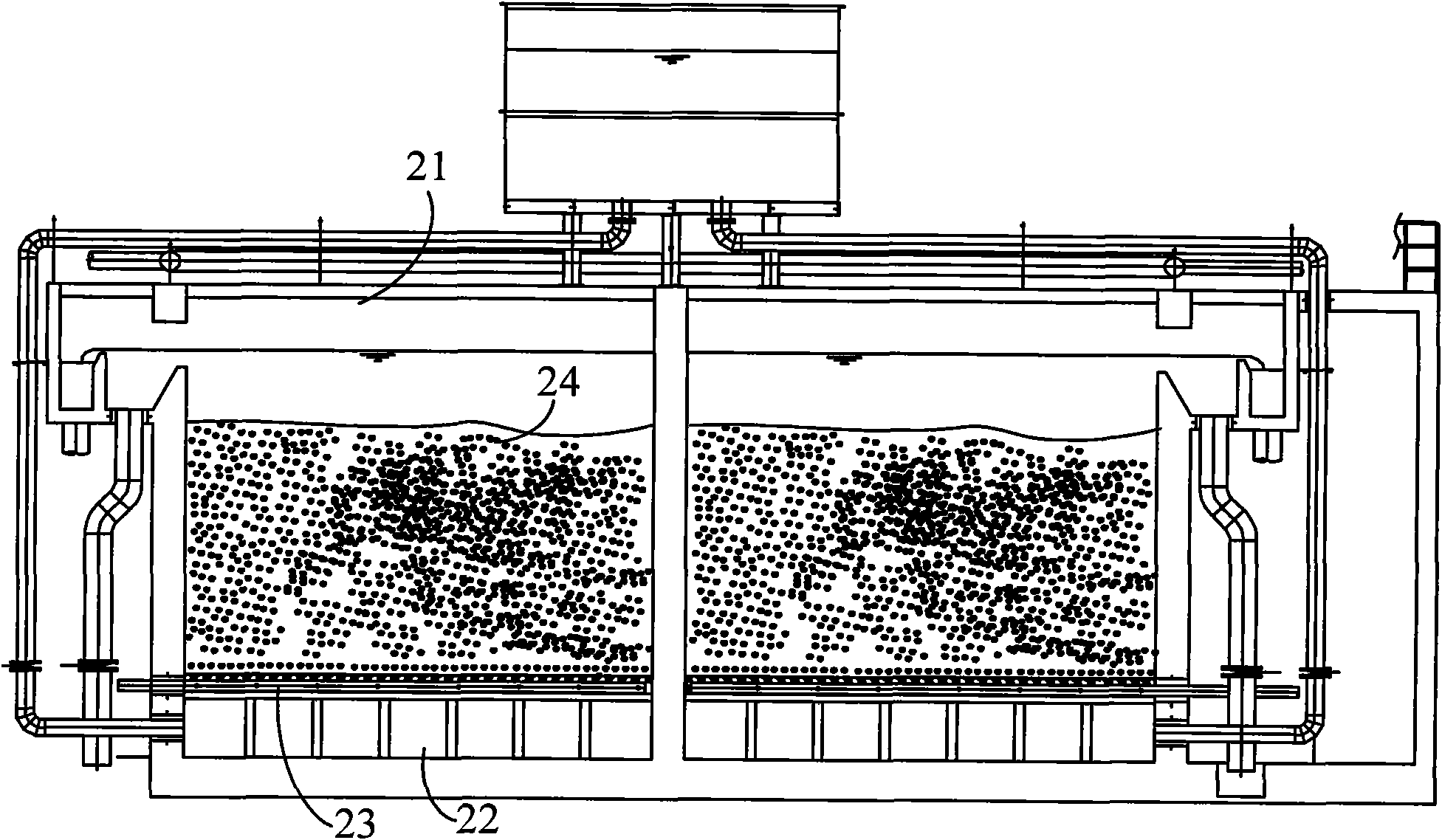 Treating system and method for treating surface water worse than Grade V into drinking water