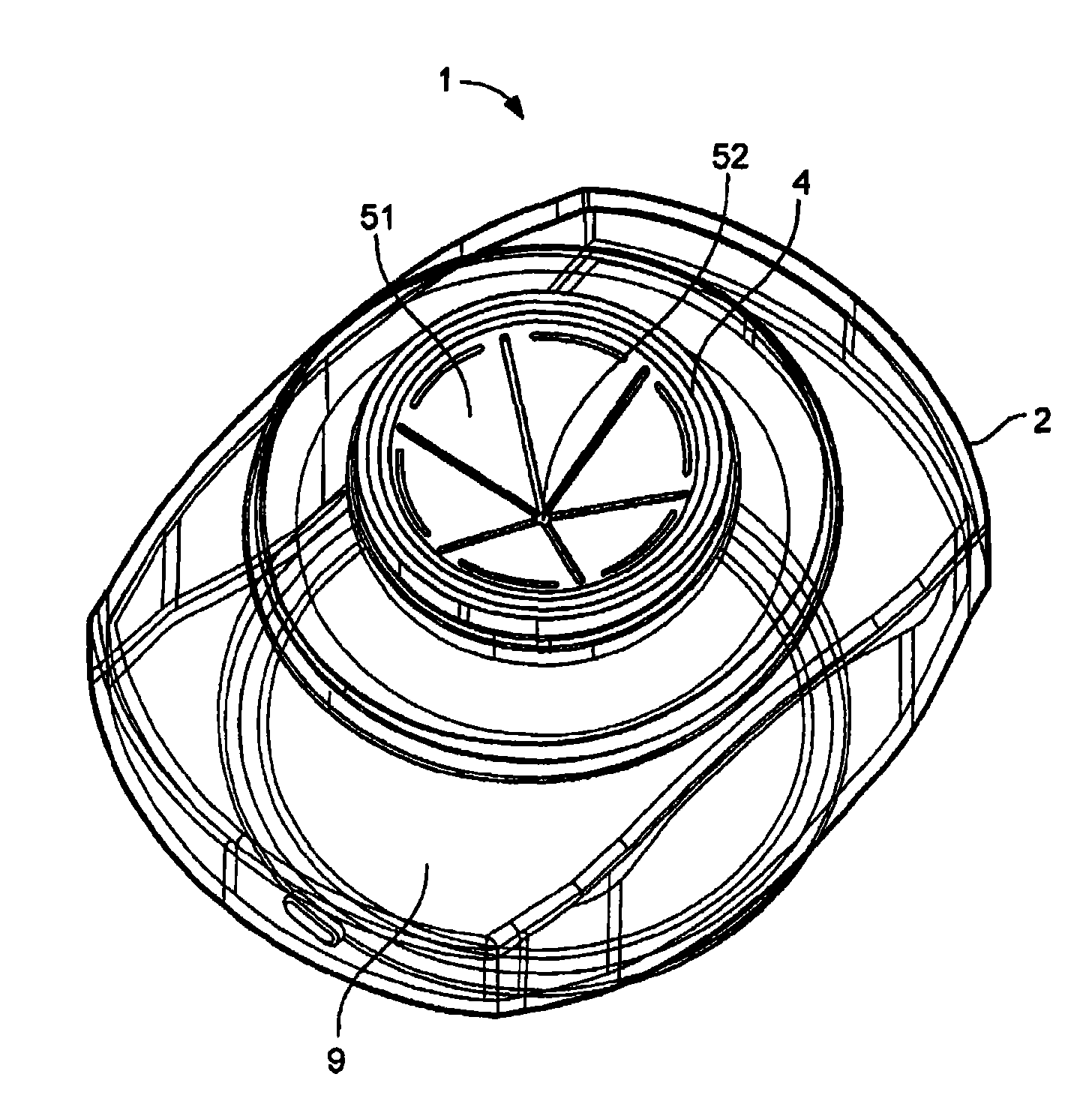 Refillable multi-dose container applicable to a machine for preparing beverages