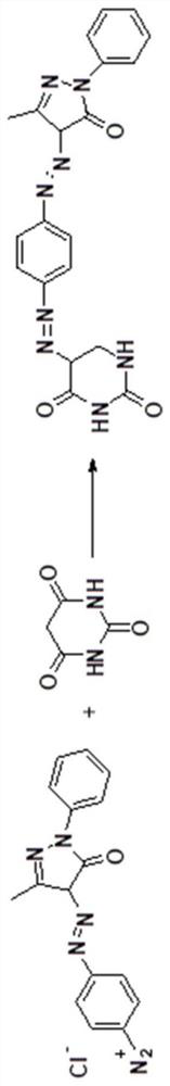 Synthesis method of red bisazo organic pigment