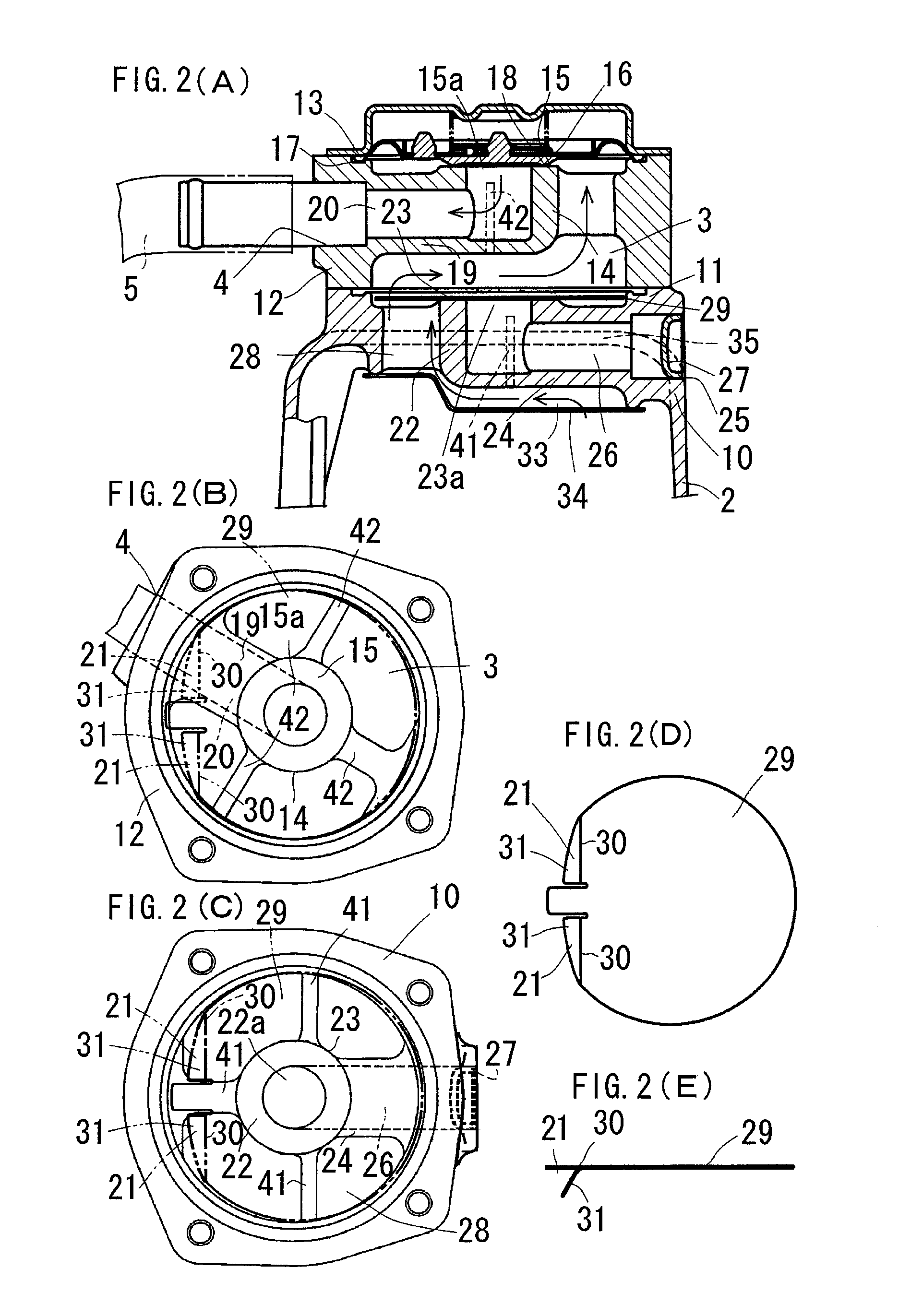 Breather device for an engine