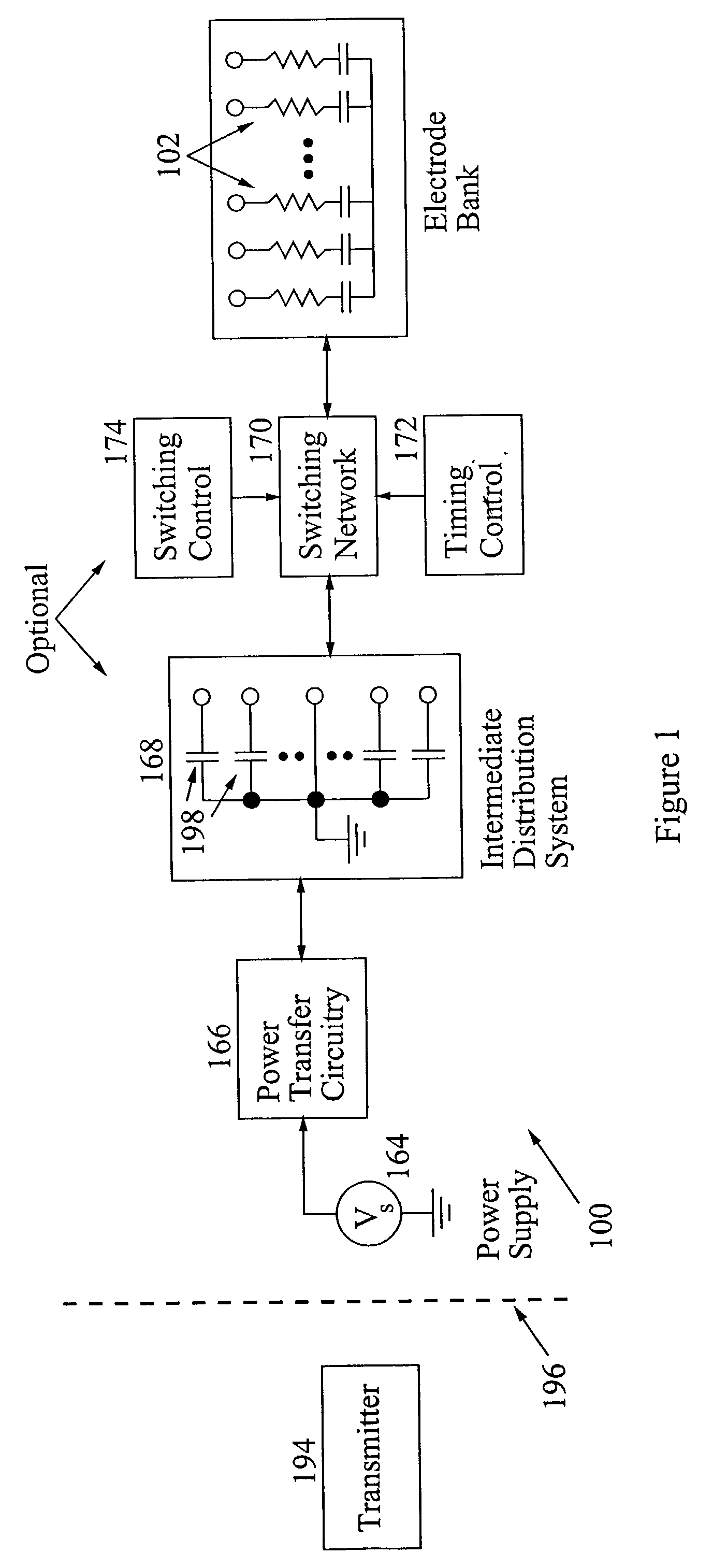 System for and method of power efficient electrical tissue stimulation