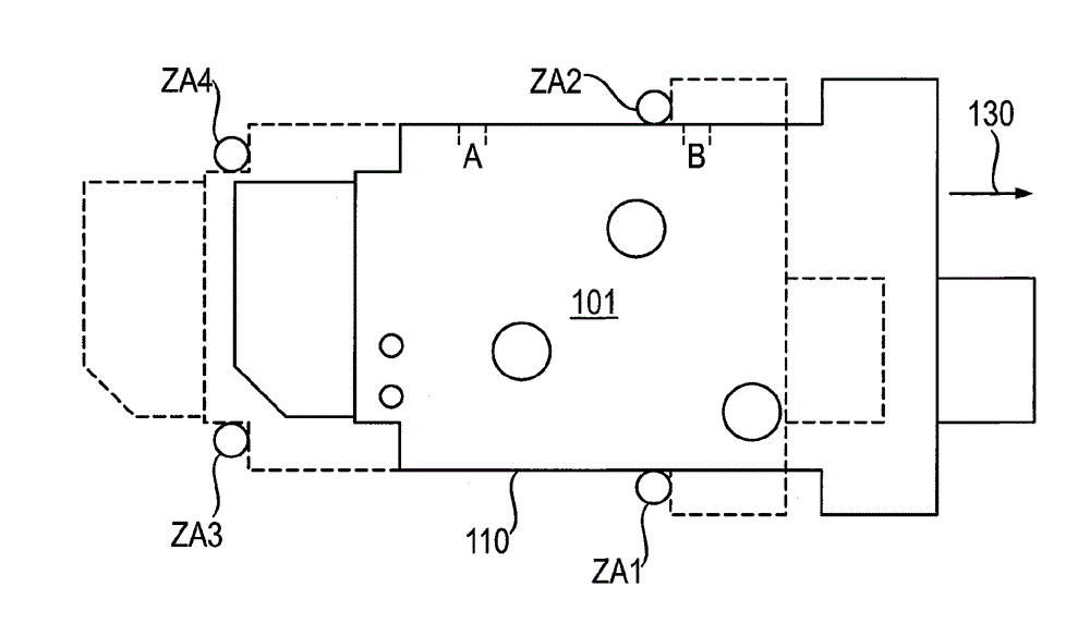 Hydraulic control block with valve discs