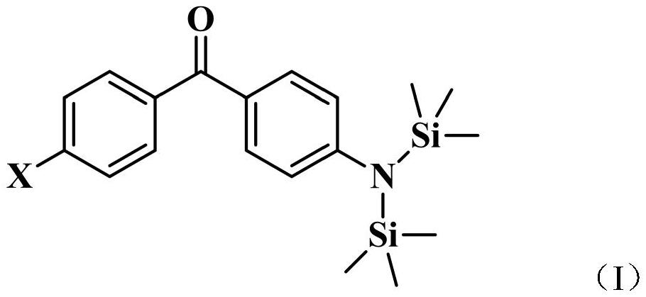 A kind of benzophenone derivative photoinitiator containing hexamethylsilylamine structure and preparation method thereof