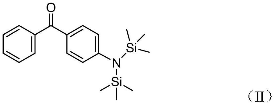 A kind of benzophenone derivative photoinitiator containing hexamethylsilylamine structure and preparation method thereof
