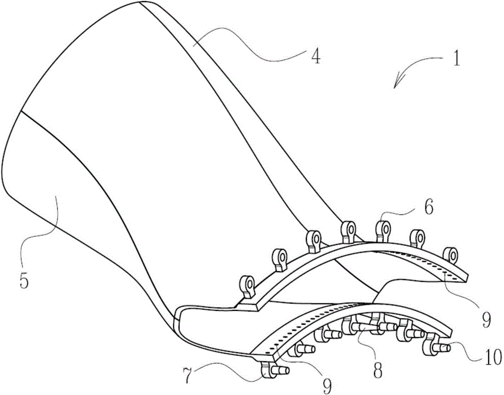 Gas turbine transition section structure