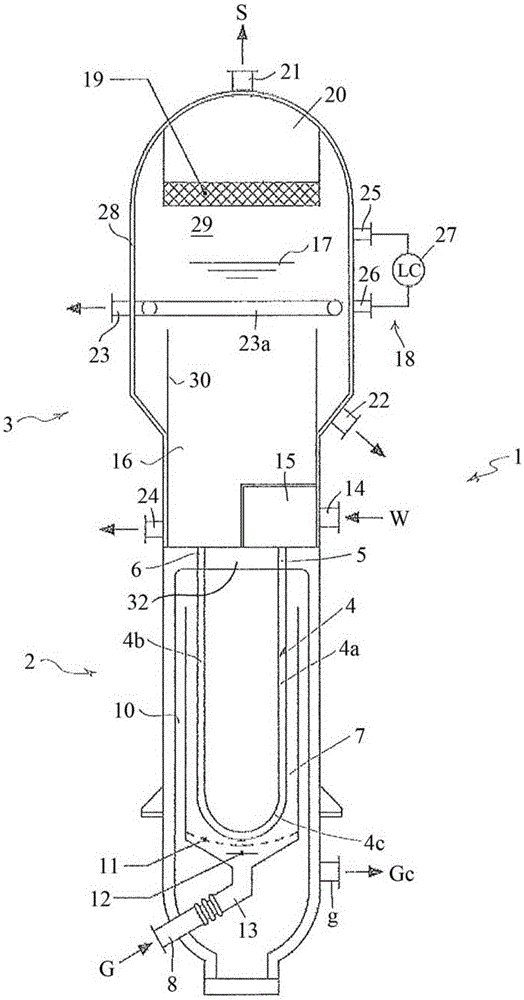 Shell-and-tube apparatus for heat recovery from hot process stream