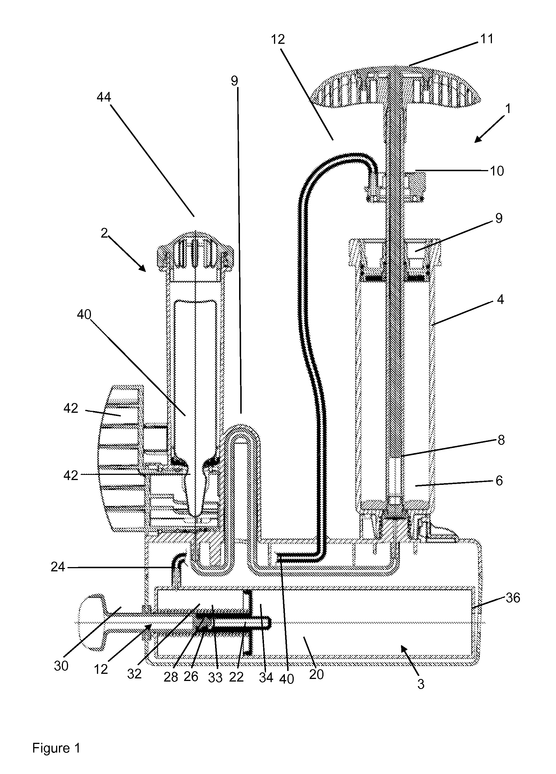 Vacuum mixing system and method for the mixing of polymethylmethacrylate bone cement