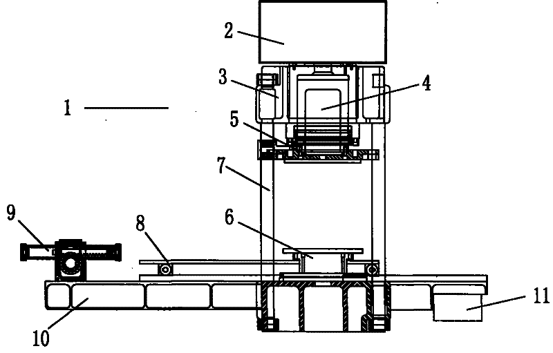 A cement tile filter press molding machine