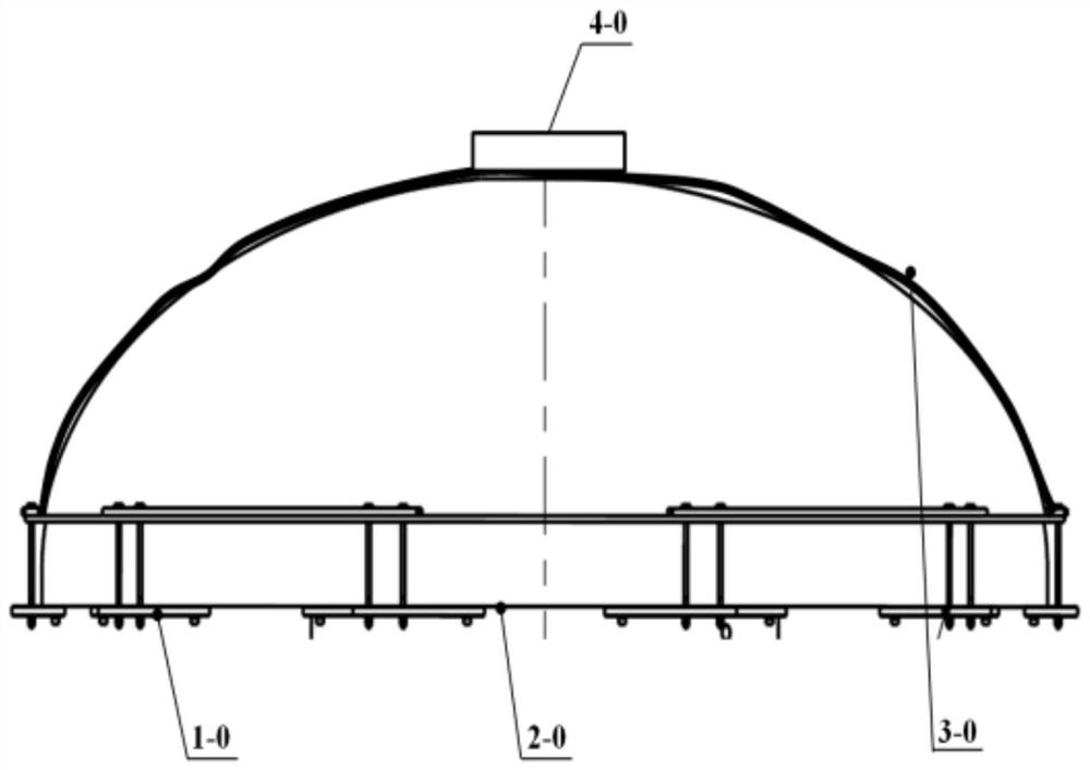 Large irregular bus-shaped surface shell uniform thinning machining method and device