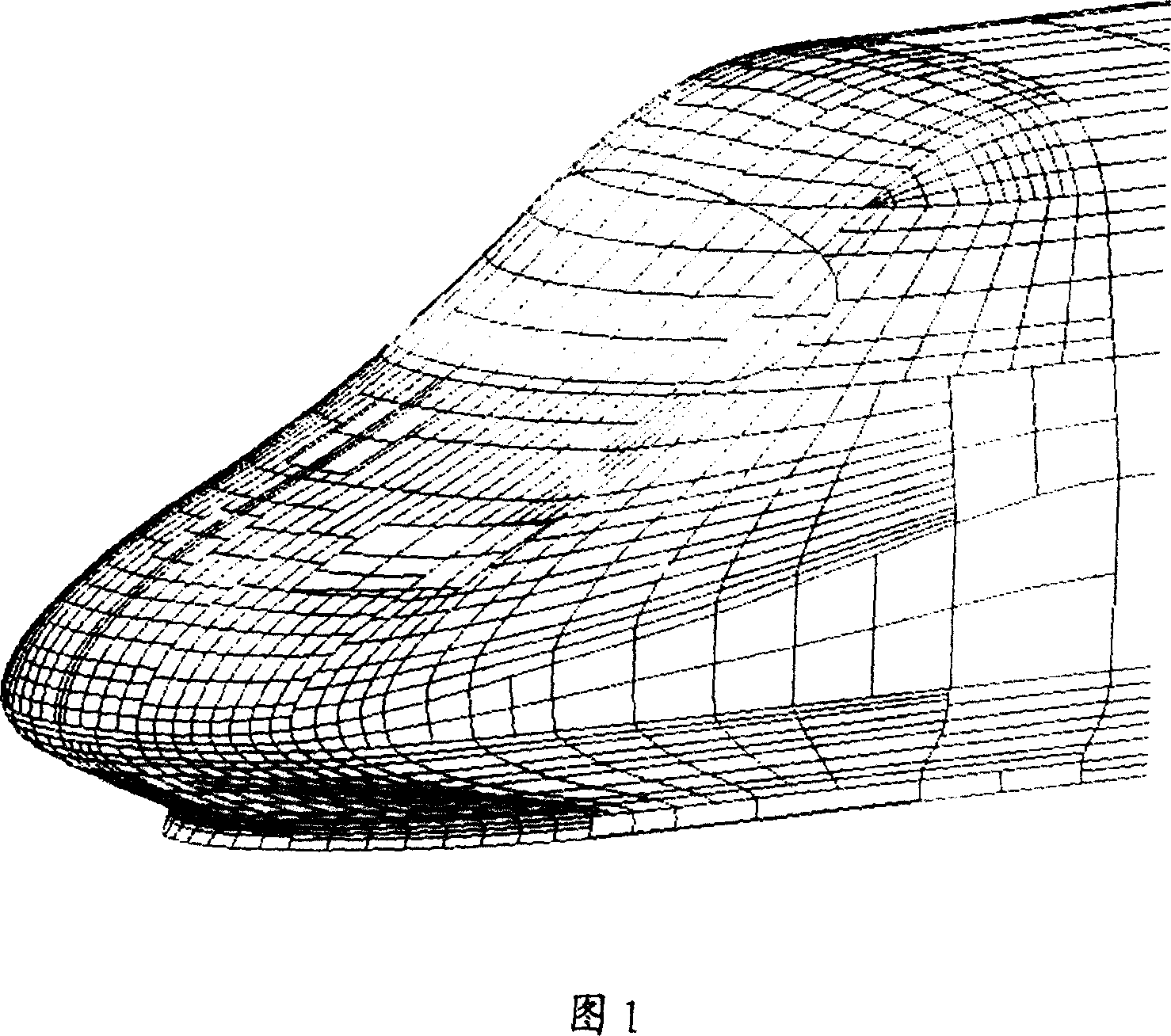 Design and process method for profile and structure of streamline locomotive