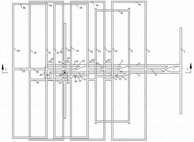 Component-based mining area roadway layout model