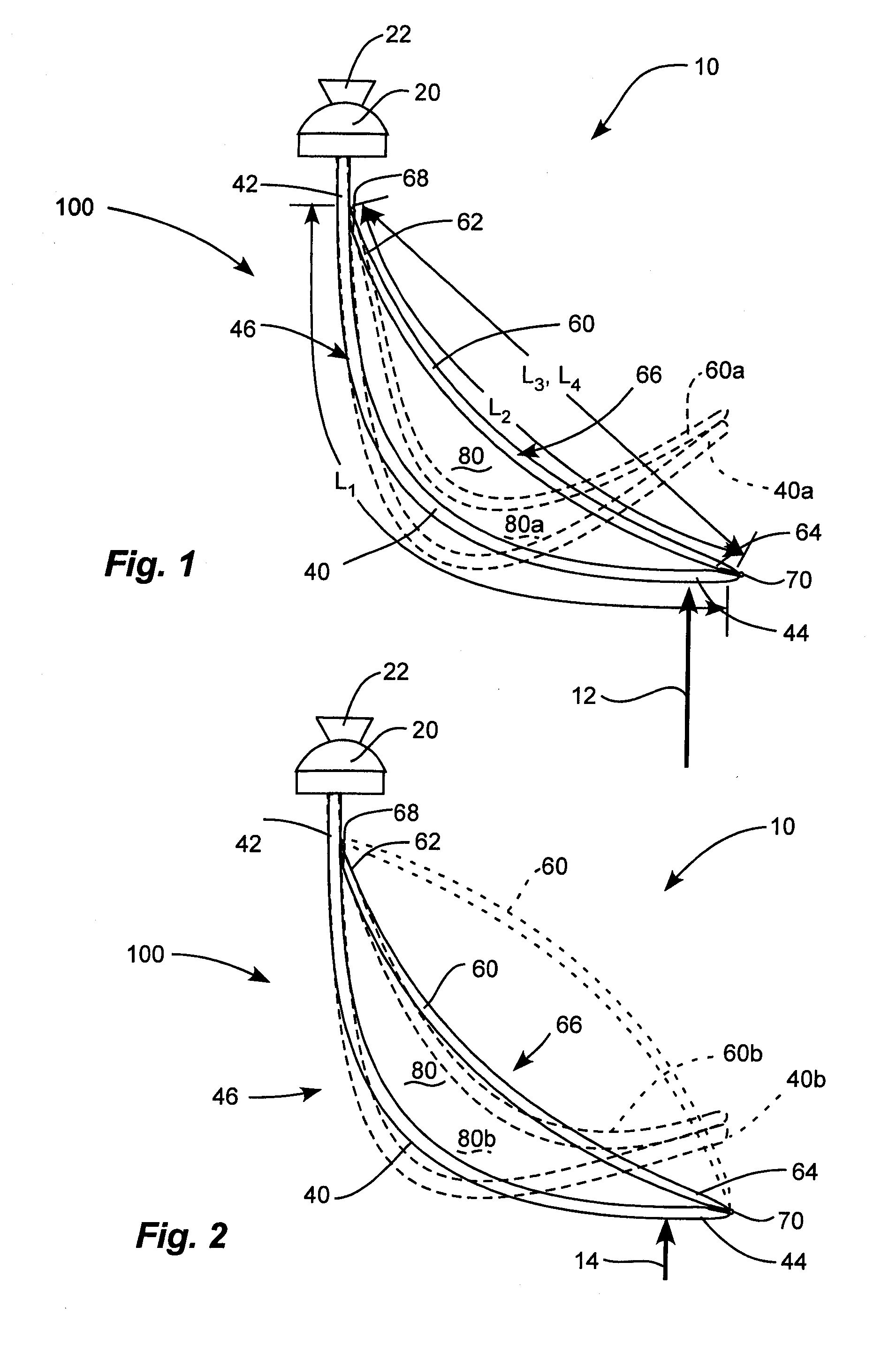 Prosthetic foot with two leaf-springs joined at heel and toe