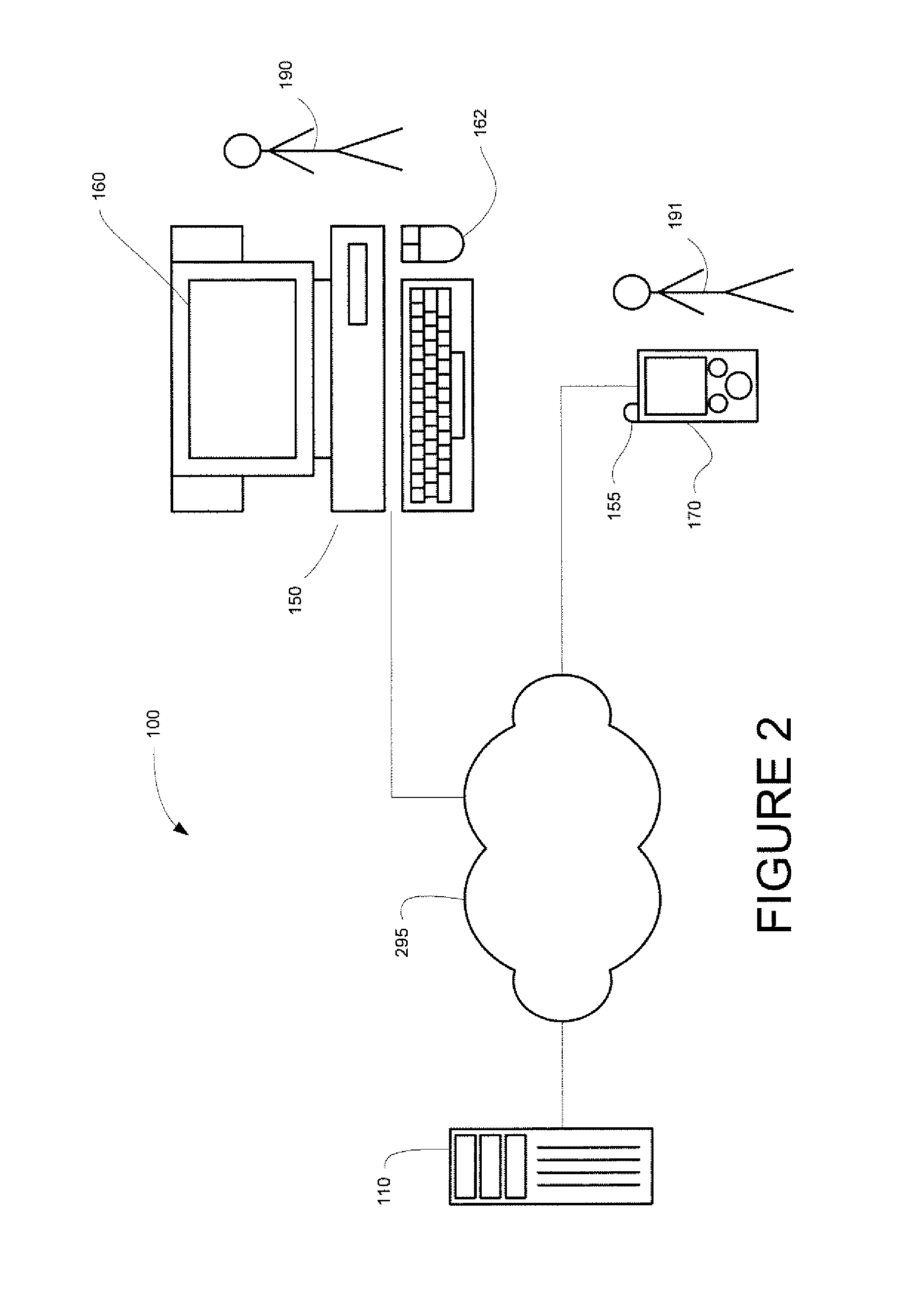 System and method of indicating the distance or the surface of an image of a geographical object
