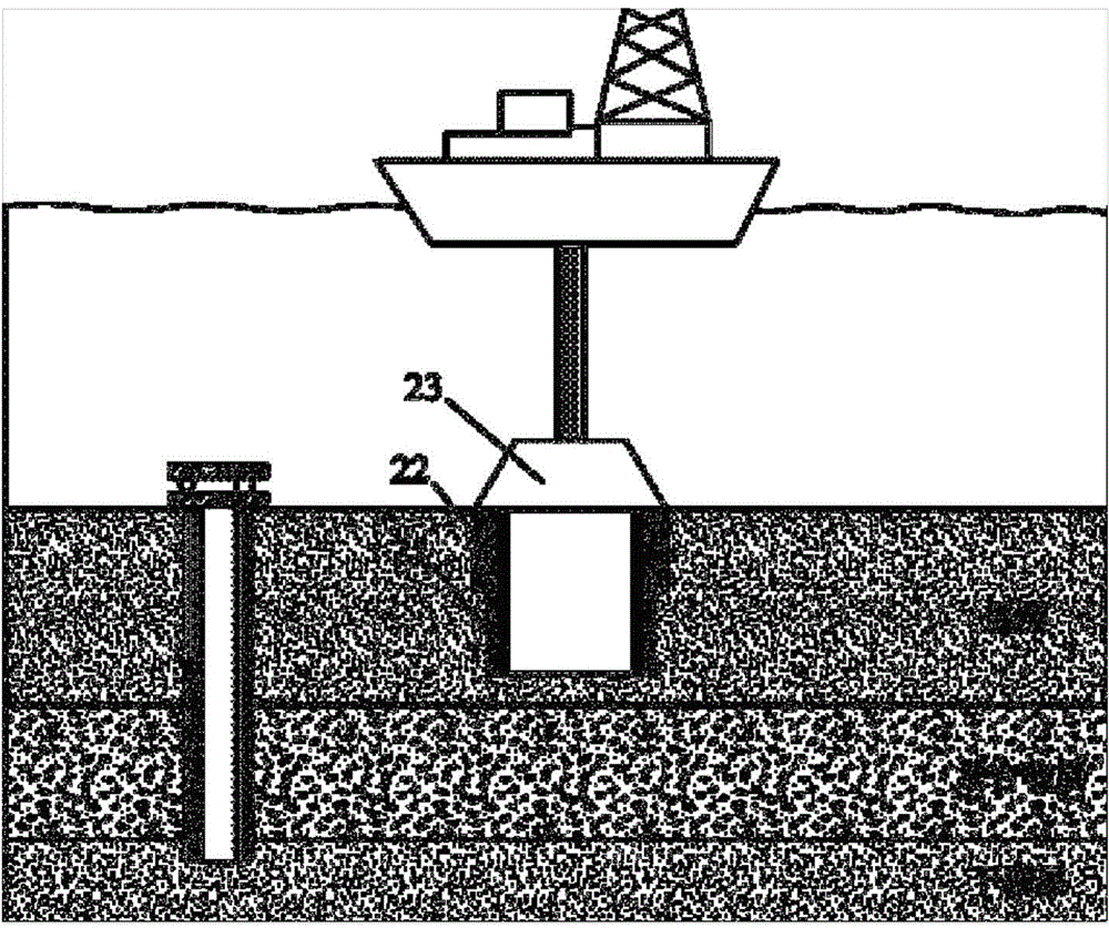 Single-well depressurizing mining system and method for marine gas hydrate