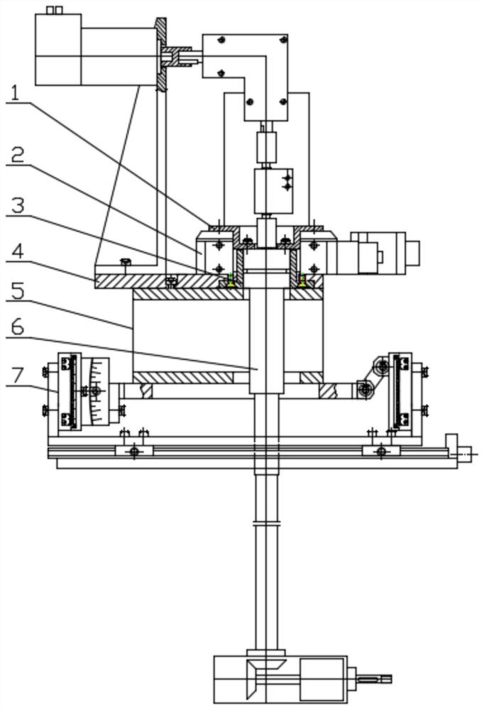 A pod dynamic instrument attitude adjustment mechanism