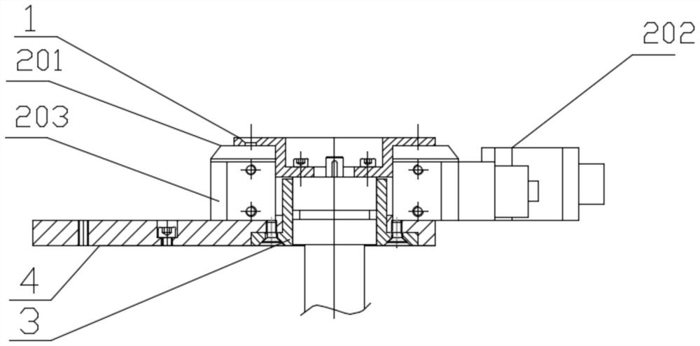 A pod dynamic instrument attitude adjustment mechanism