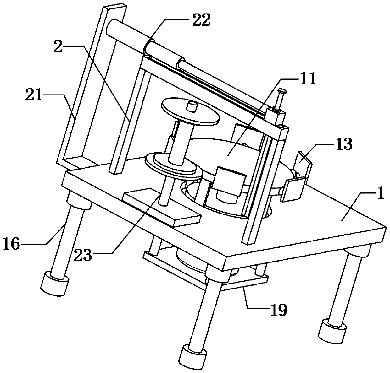 Article packaging device for logistics transportation