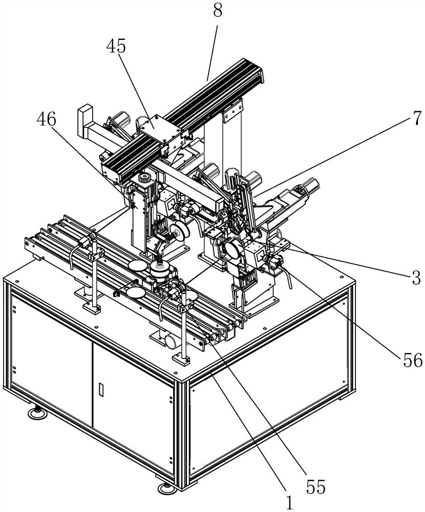 Full-automatic lens glue injection machine capable of realizing multi-body combination
