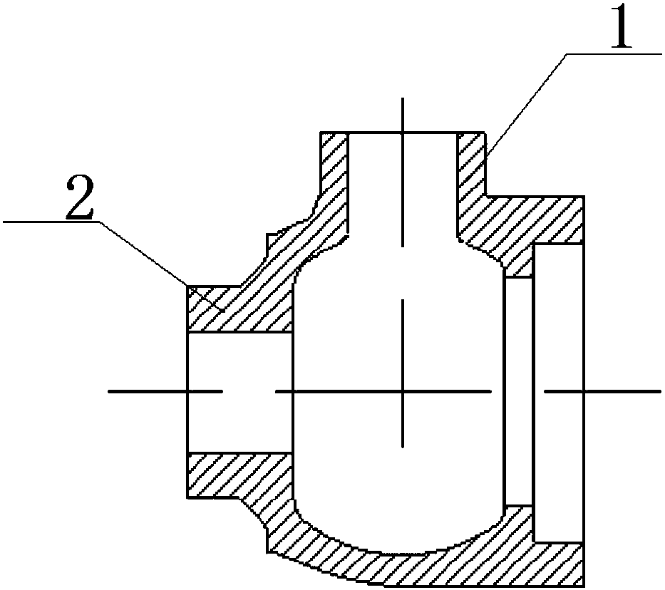 Tube nozzle forging method and nuclear main pump shell profiled forging process