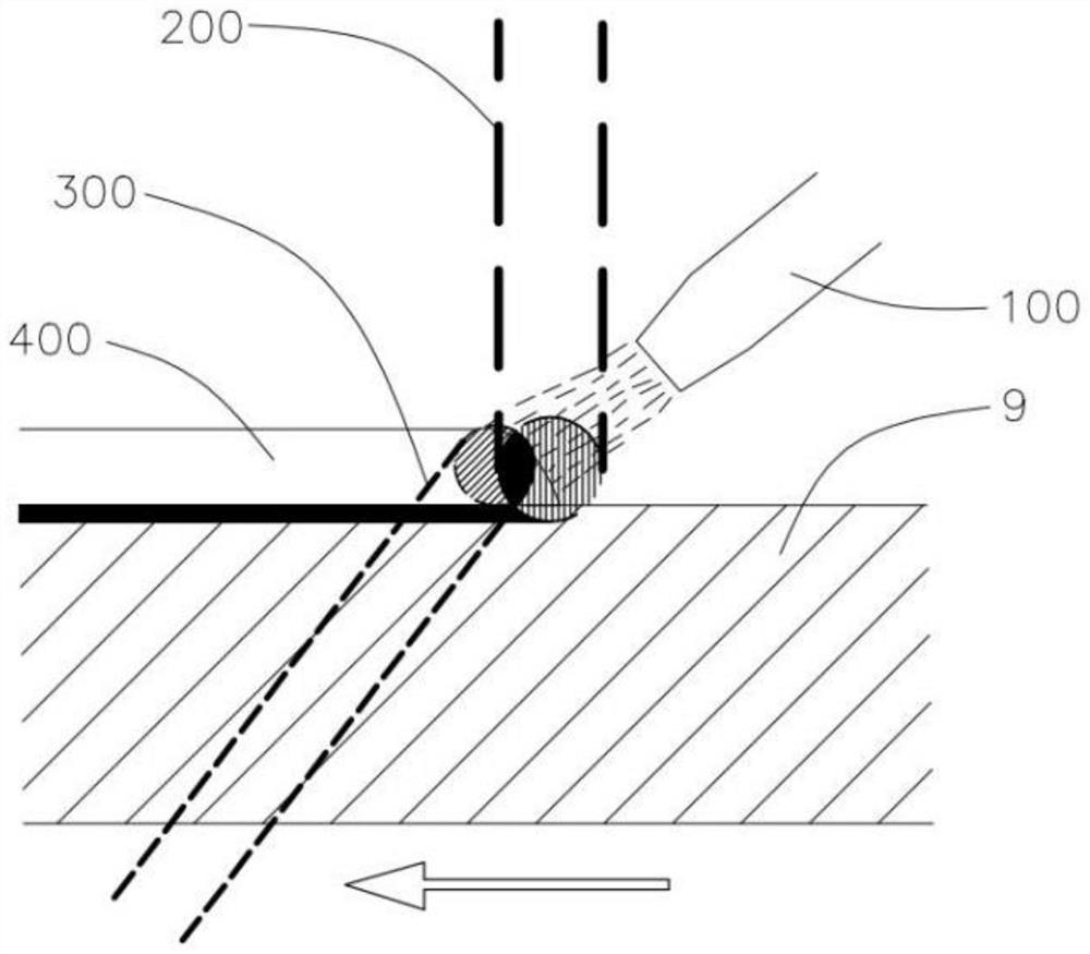 Protection tool for laser forging process formed by compounding laser cladding and laser shock