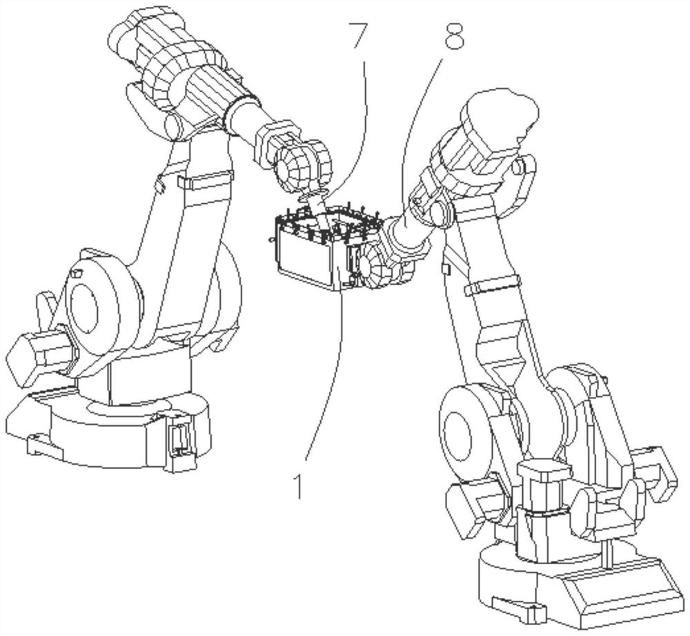 Protection tool for laser forging process formed by compounding laser cladding and laser shock