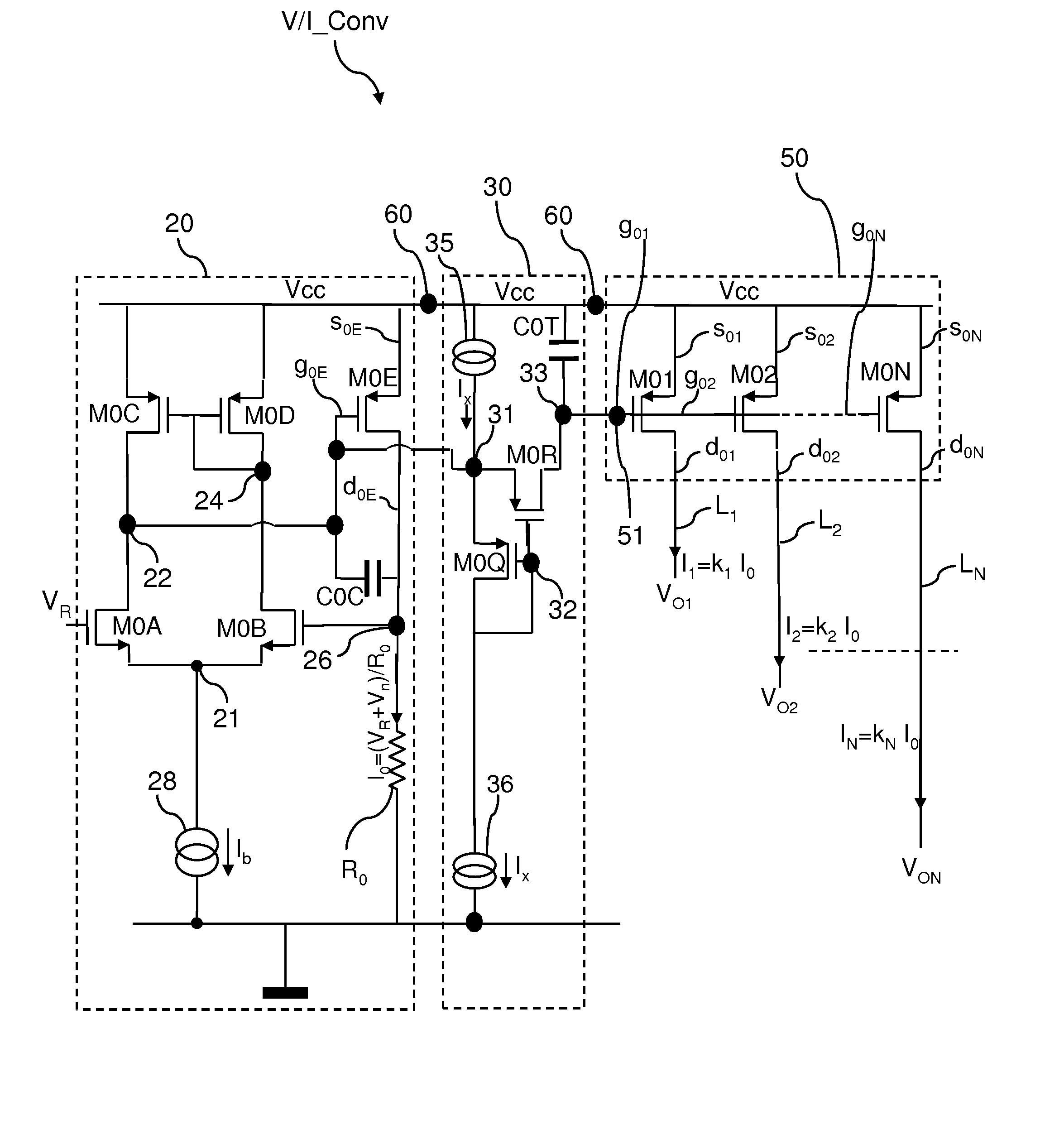 Low-Noise Reference Voltages Distribution Circuit