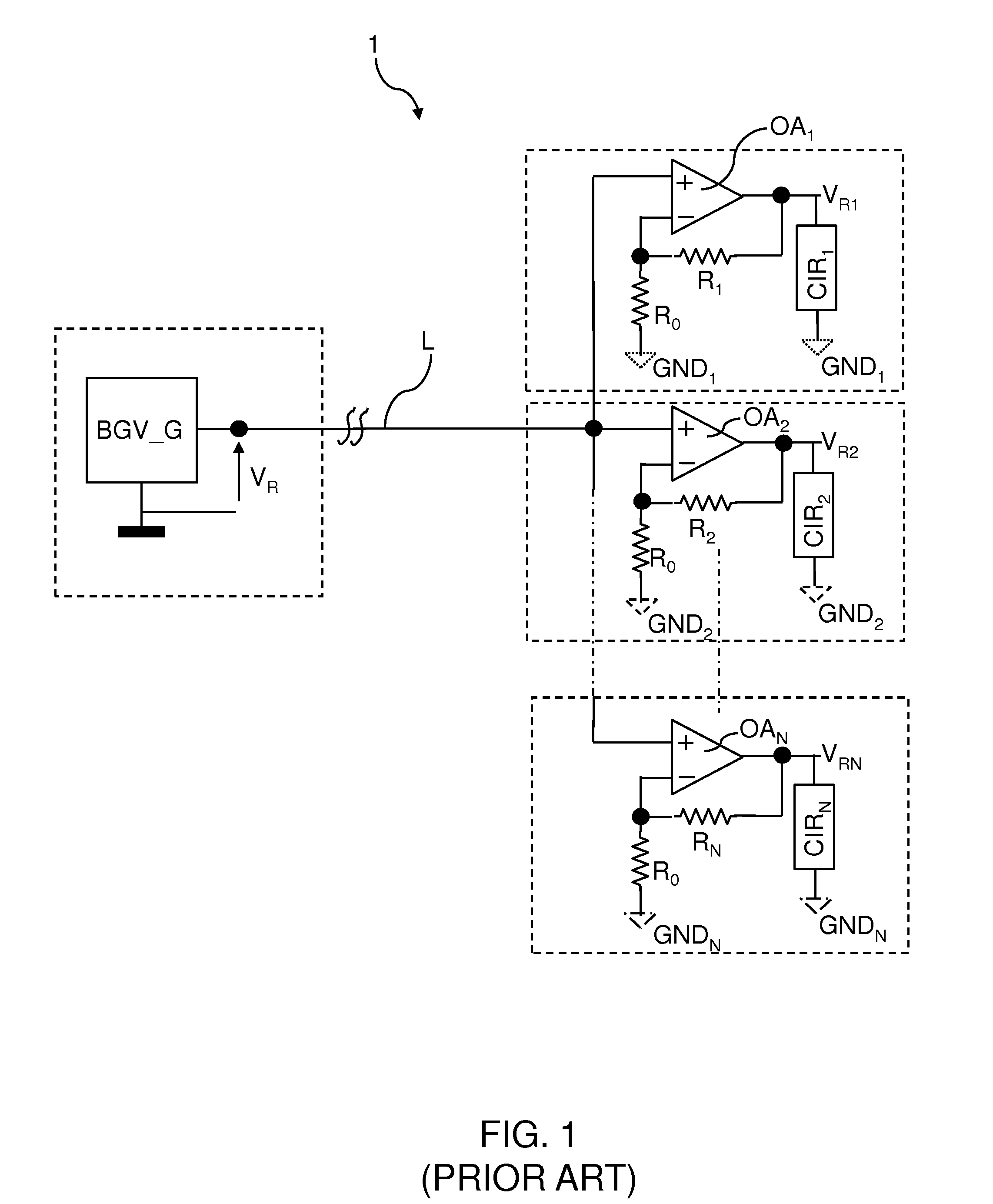 Low-Noise Reference Voltages Distribution Circuit