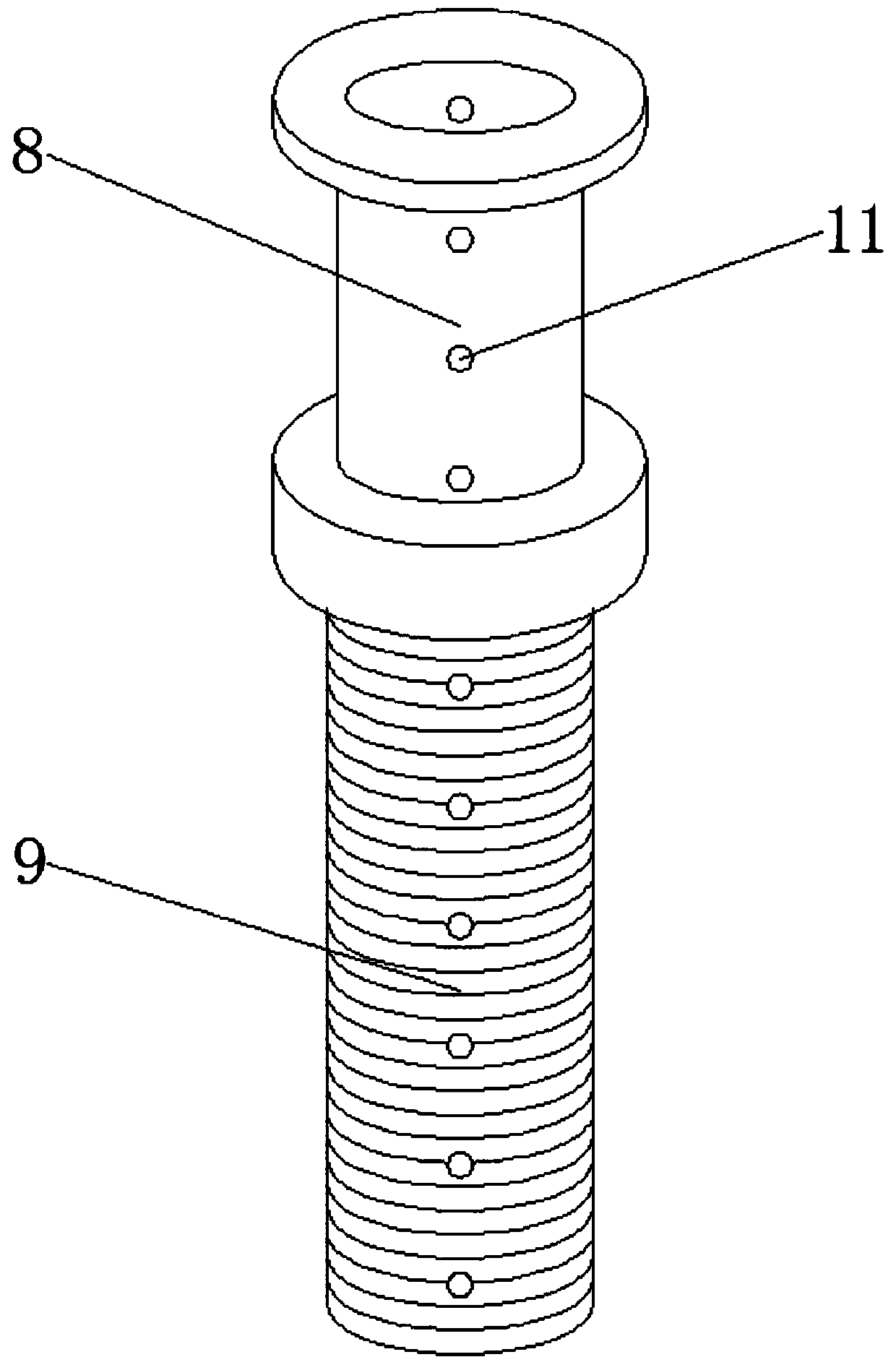 Automobile U-shaped bolt correction tool