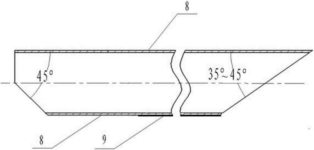 Bending formation method of small-curvature bending radius L type thin-wall aluminum alloy bent pipe