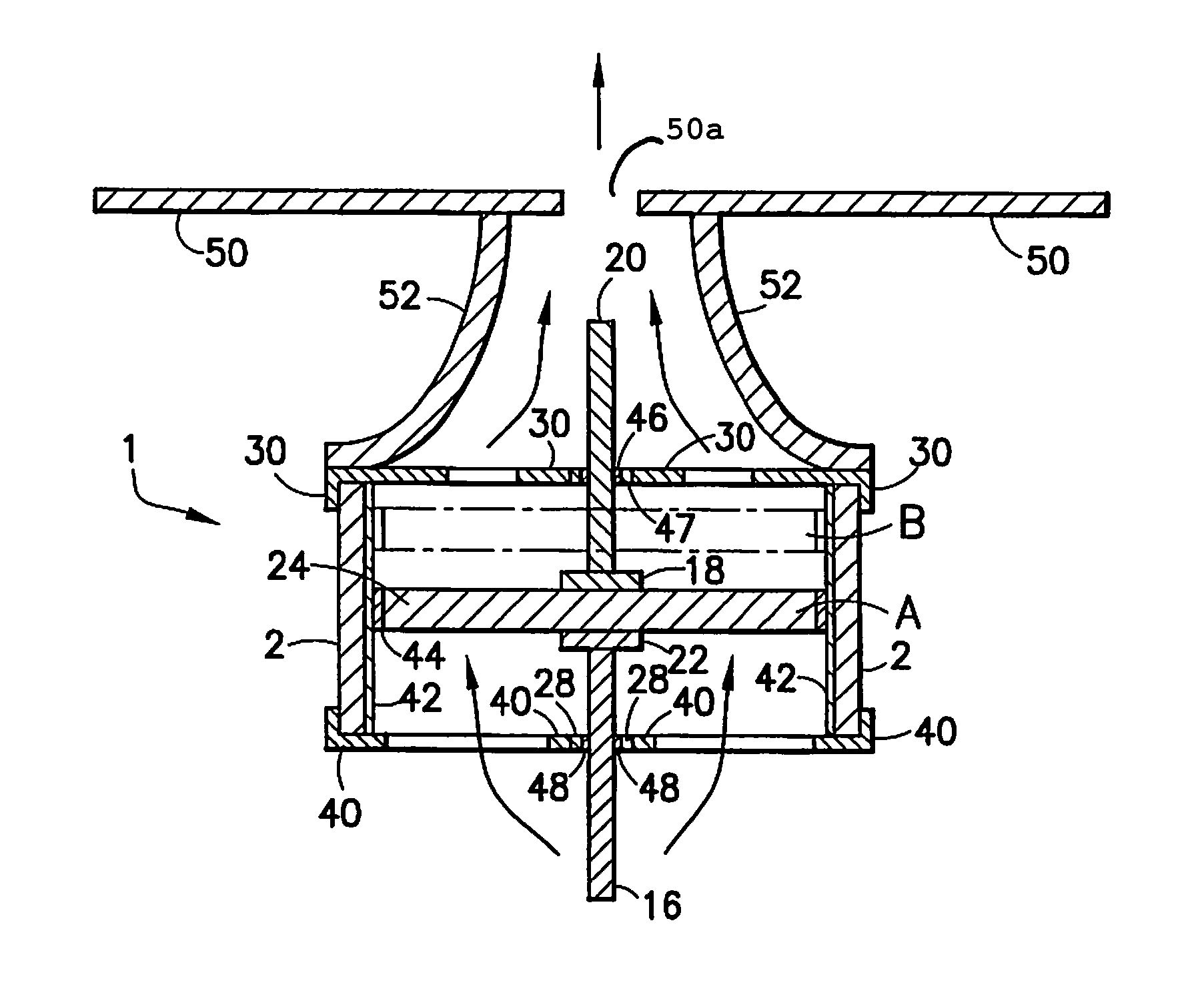 Ultra-low friction air pump for creating oscillatory or pulsed jets