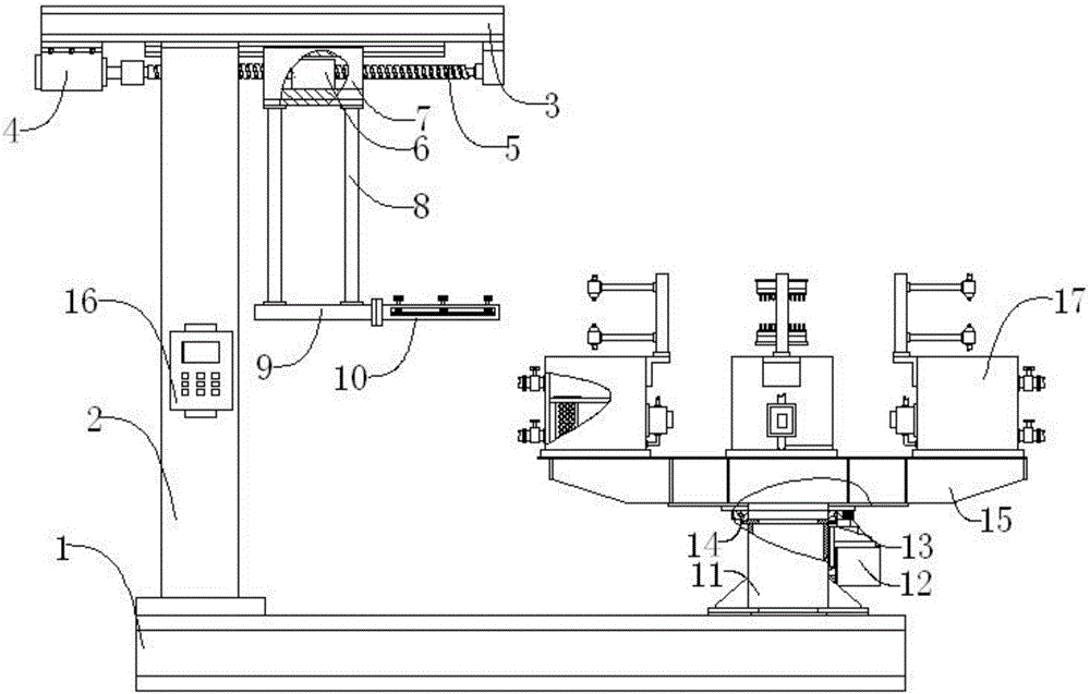 Rotary printed circuit board (PCB) surface automatic processing apparatus