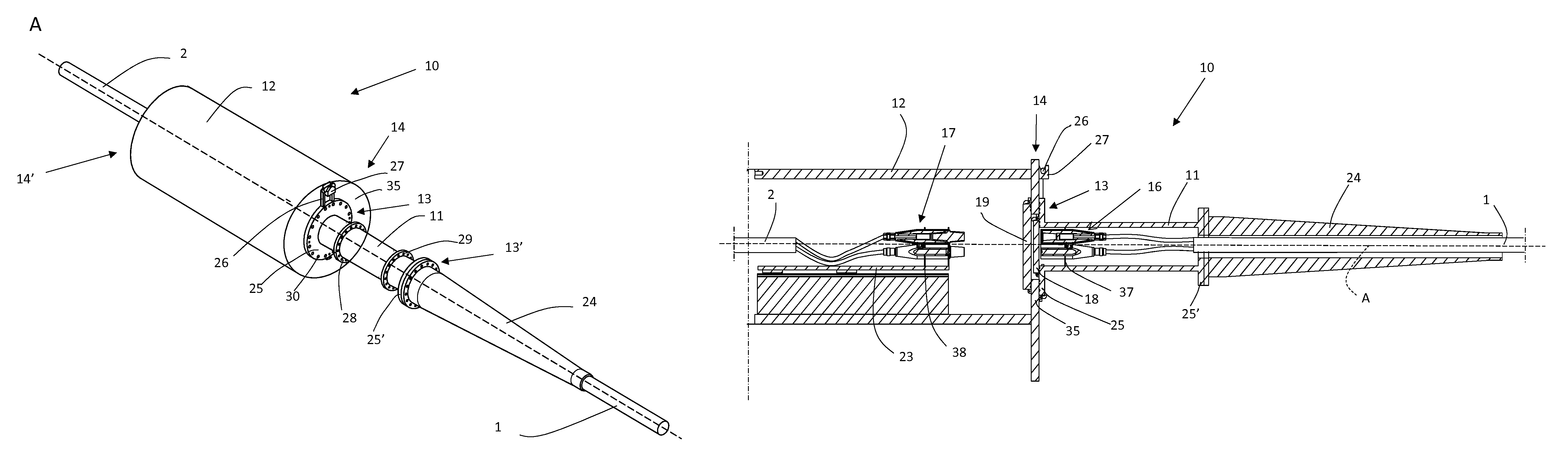Automated tightener for a wet mateable connection assembly
