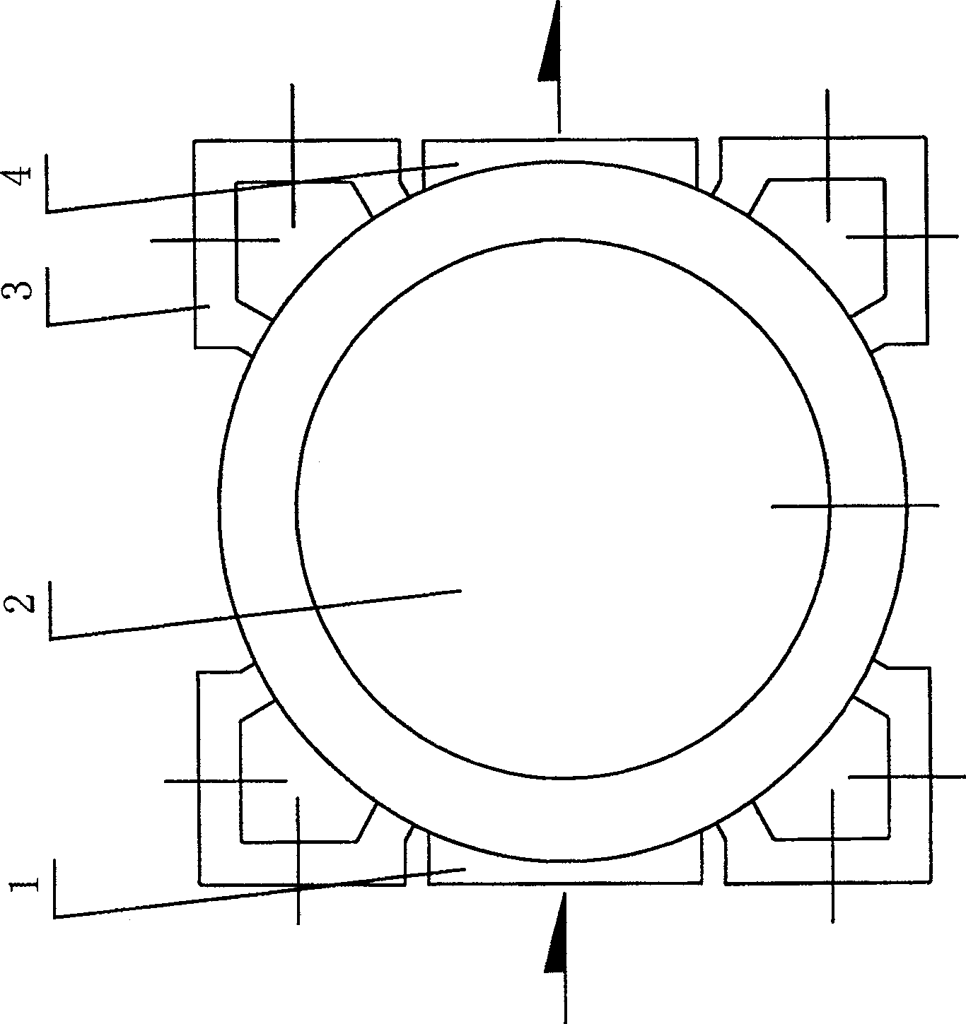 External loop type rotary piston pump